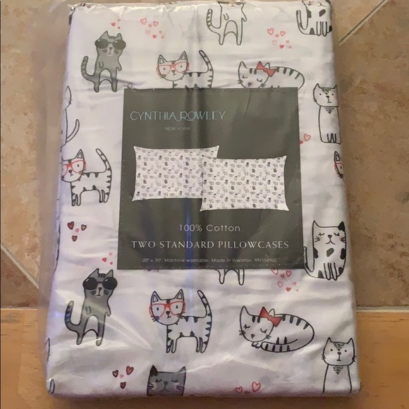 Cynthia Rowley Bedding Cynthia Rowley Brooklyn Cats Pillow Cases